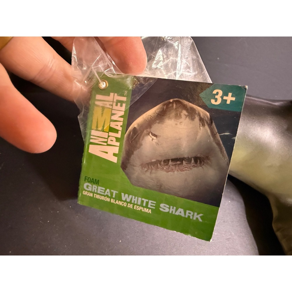 Animal Planet Great White Shark Foam Toy Figure 2012 Toys R Us Discovery #T1223 - Picture 3 of 5